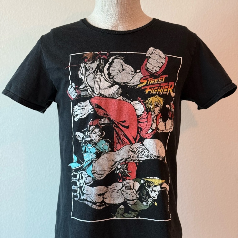 Street Fighter Graphic Black T-Shirt